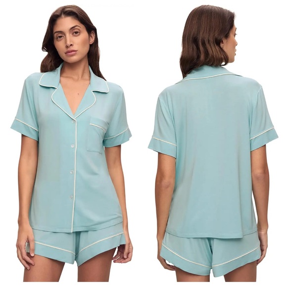 Eberjey Other - Eberjey Gisele Modal Tencel Relaxed Short PJ Pajamas Set in Canal Blue